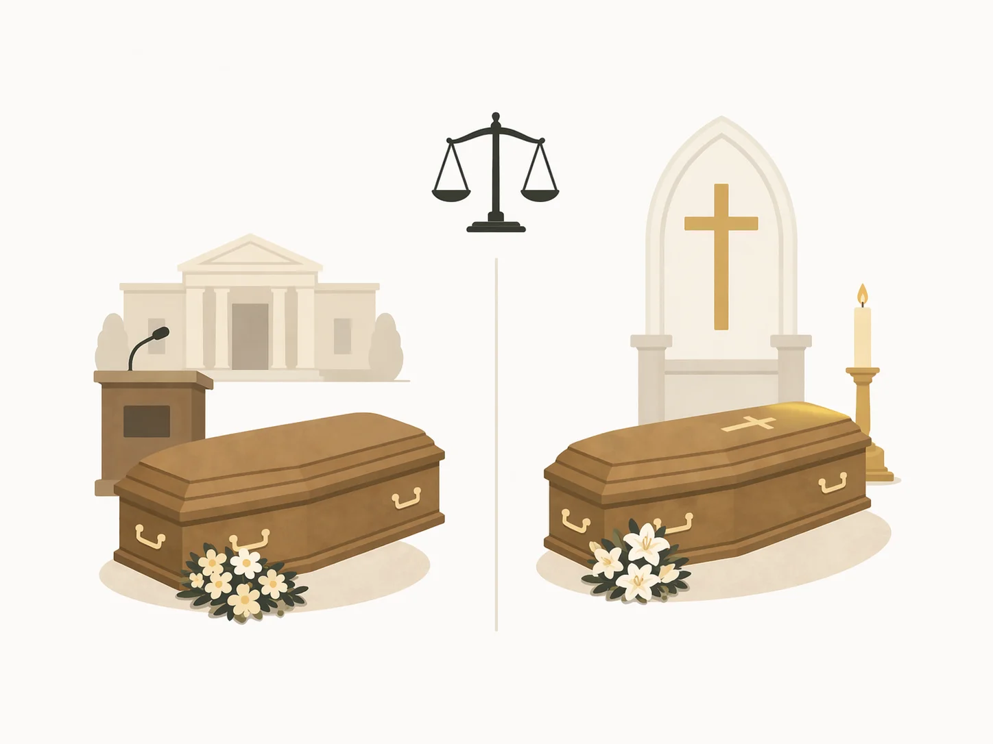 Civilný alebo cirkevný pohreb: čím sa líšia a ako vybrať