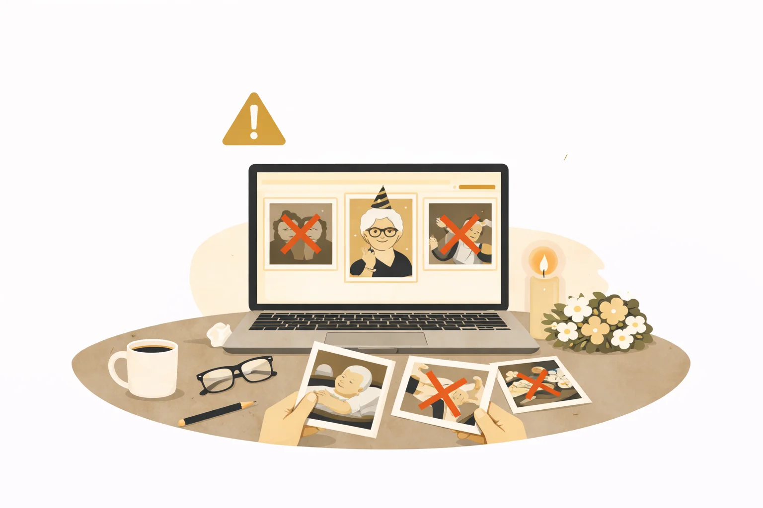 Čo nepatrí do prezentácie na poslednej rozlúčke a akým fotkám sa vyhnúť