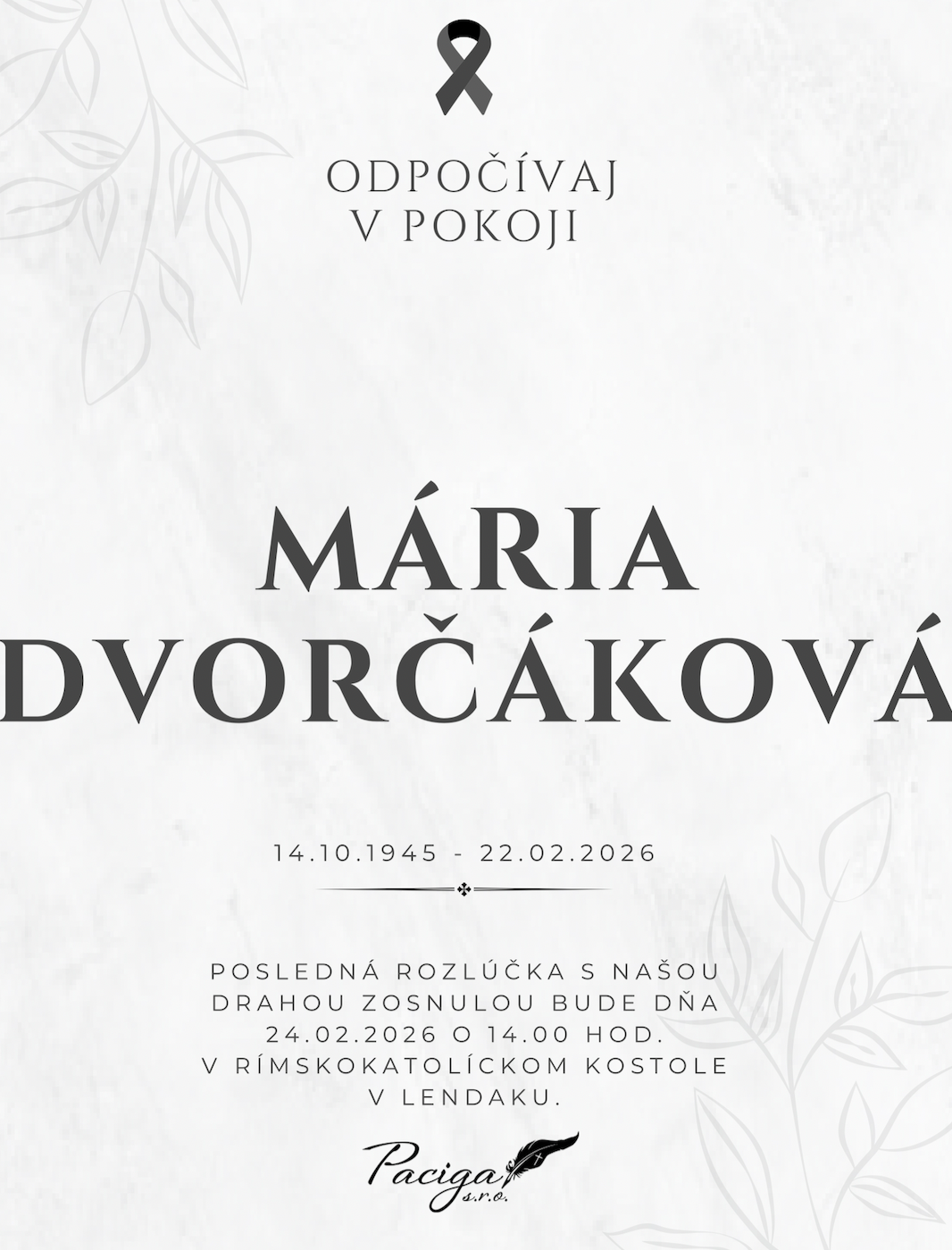 Mária Dvorčáková