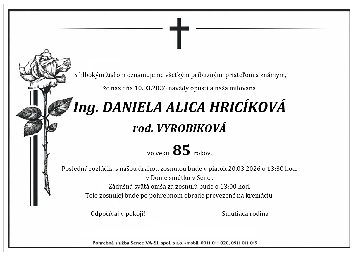 Daniela Alica Hricíková