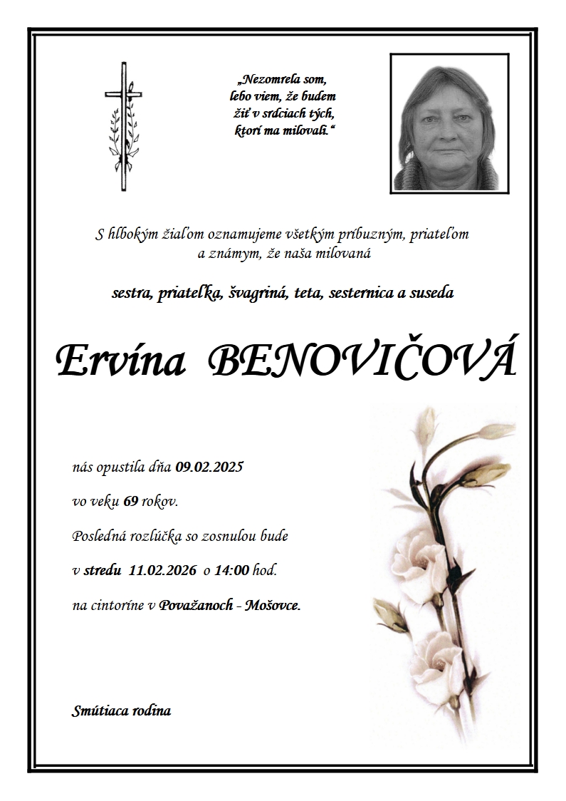 Ervína Benovičová